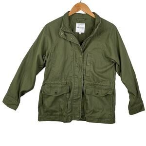 Madewell Northover Desert Olive Oversized Regular Fit Versatile Jacket Size Smal